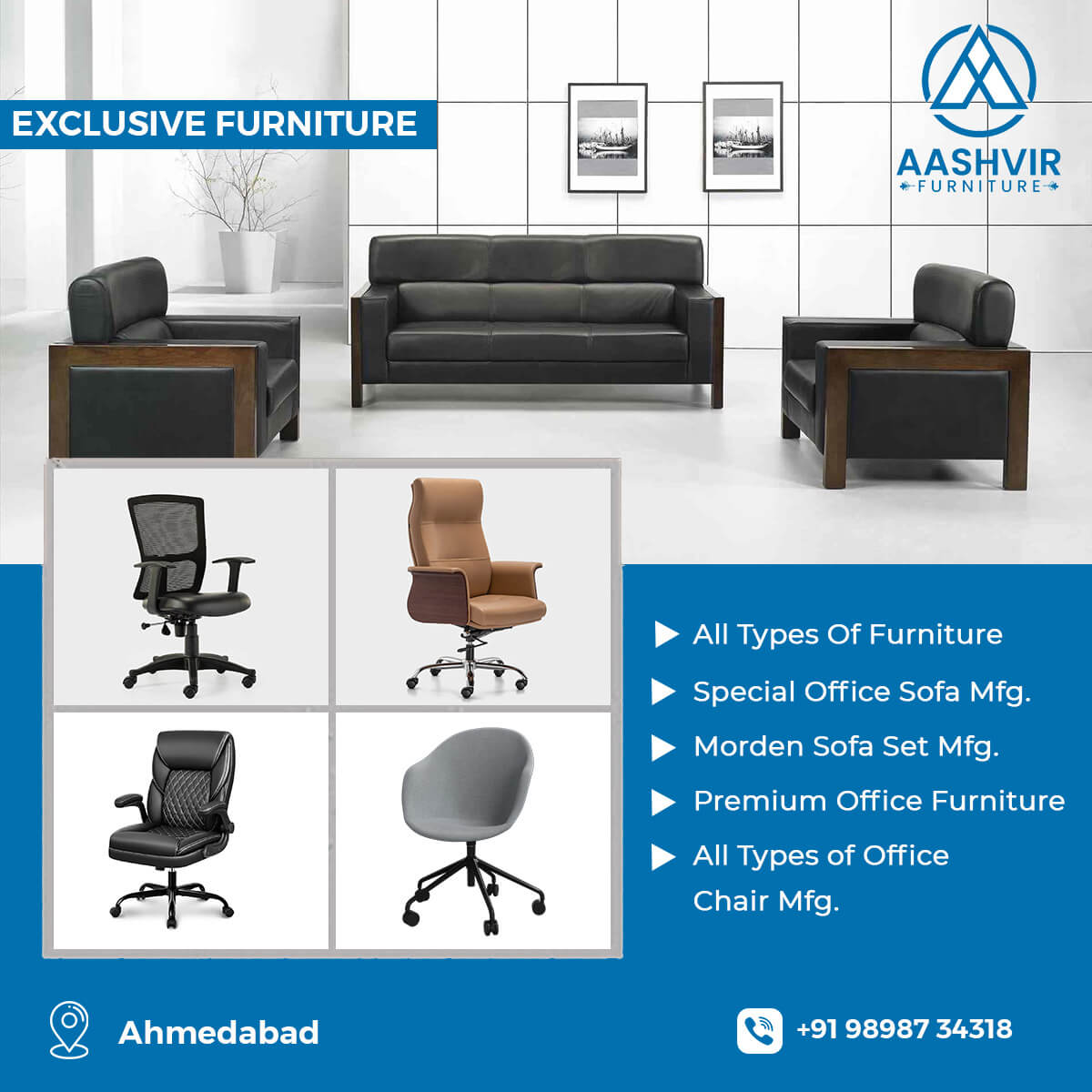 Aashvir Furniture Ads Banner - Vedanshi Infotech