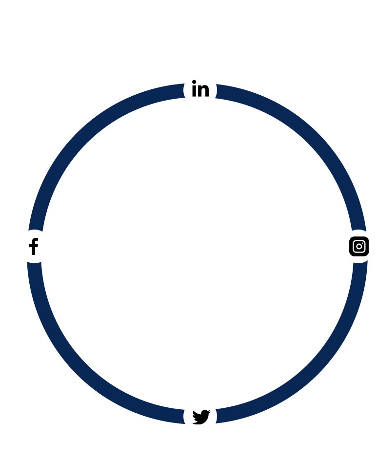 Round Whith White Dot and Social Media Icon
