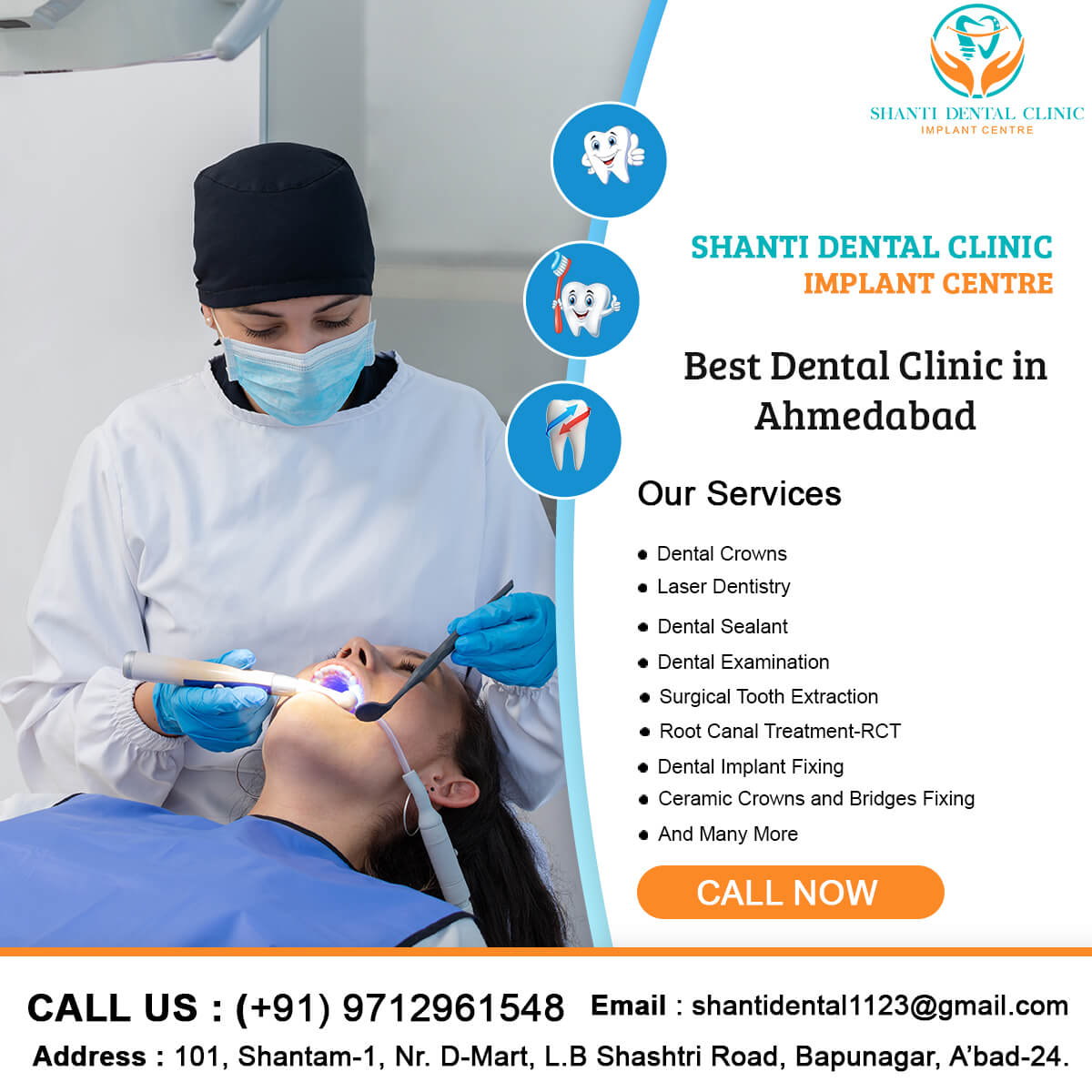 Shanti Dental Clinic Ads Banner - Vedanshi Infotech