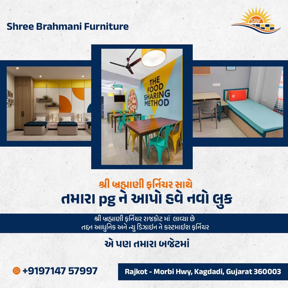 Shree Brahmani Furniture Ads Banner - Vedanshi Infotech